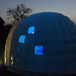 igloo in blue rear view