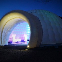 inflatable igloo lit up